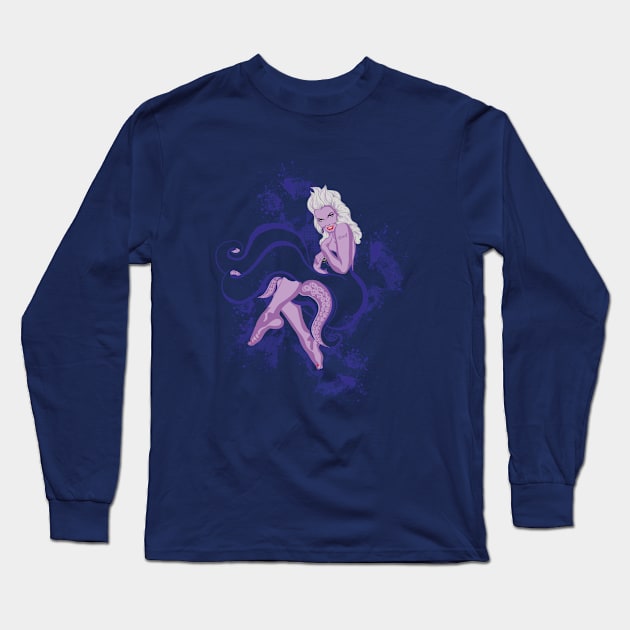 Ursula Pinup Long Sleeve T-Shirt by Edwoody